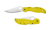 Spyderco C258SYL Stretch 2 XL Salt Yellow Serrated  FRN H2
