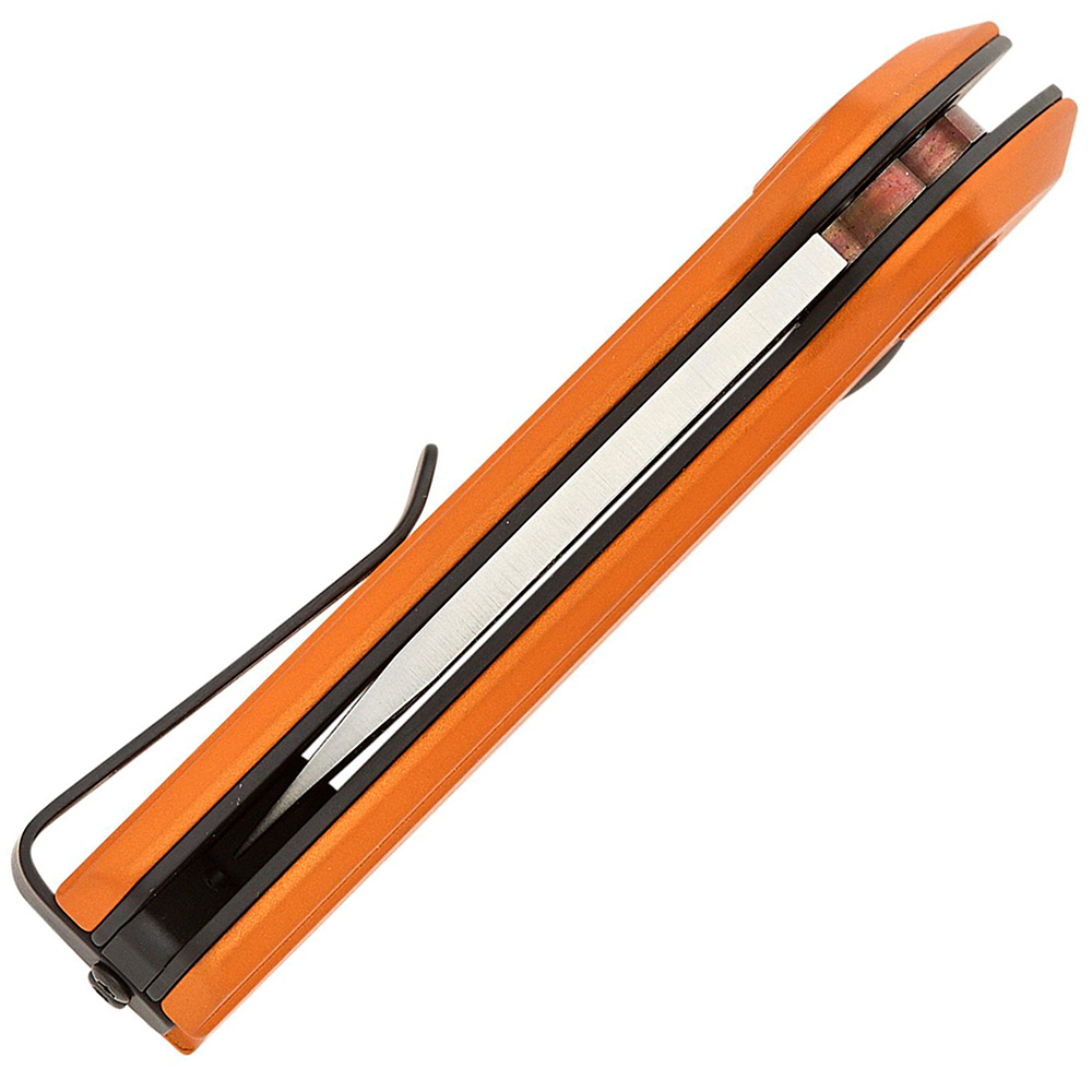 Buck 839 Mini Deploy AUTO Button Lock 154CM Orange Aluminum 5