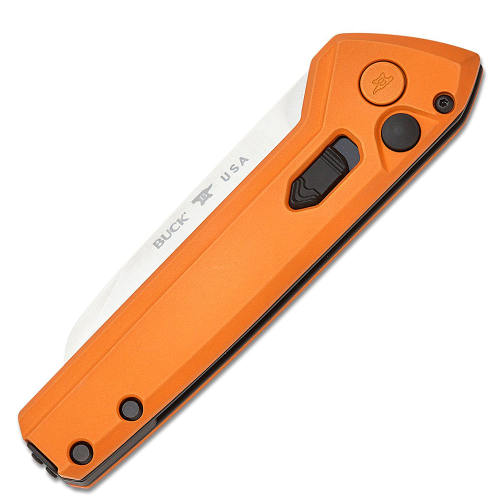 Buck 838 Deploy AUTO Button Lock 154CM Orange Aluminum 3