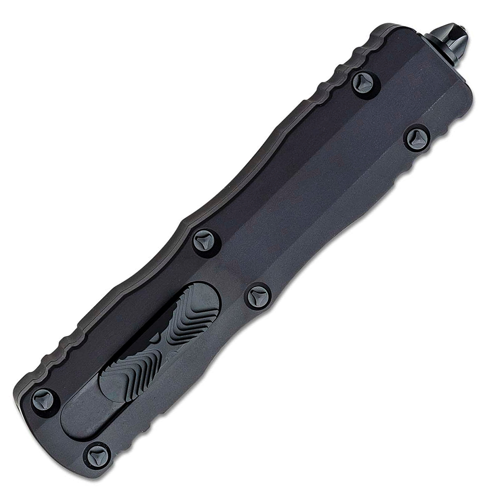 Microtech 227-2T Dirac Delta Tactical AUTO OTF Black DLC Double Dagger Blade Black Aluminum 2