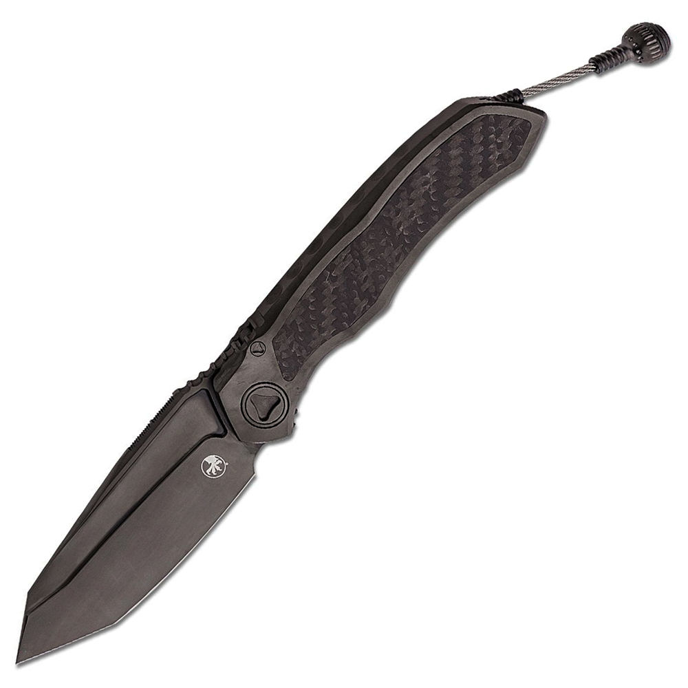 Microtech Anax M390 Black DLC Tanto Plain Blade MCT191C1DLC 3