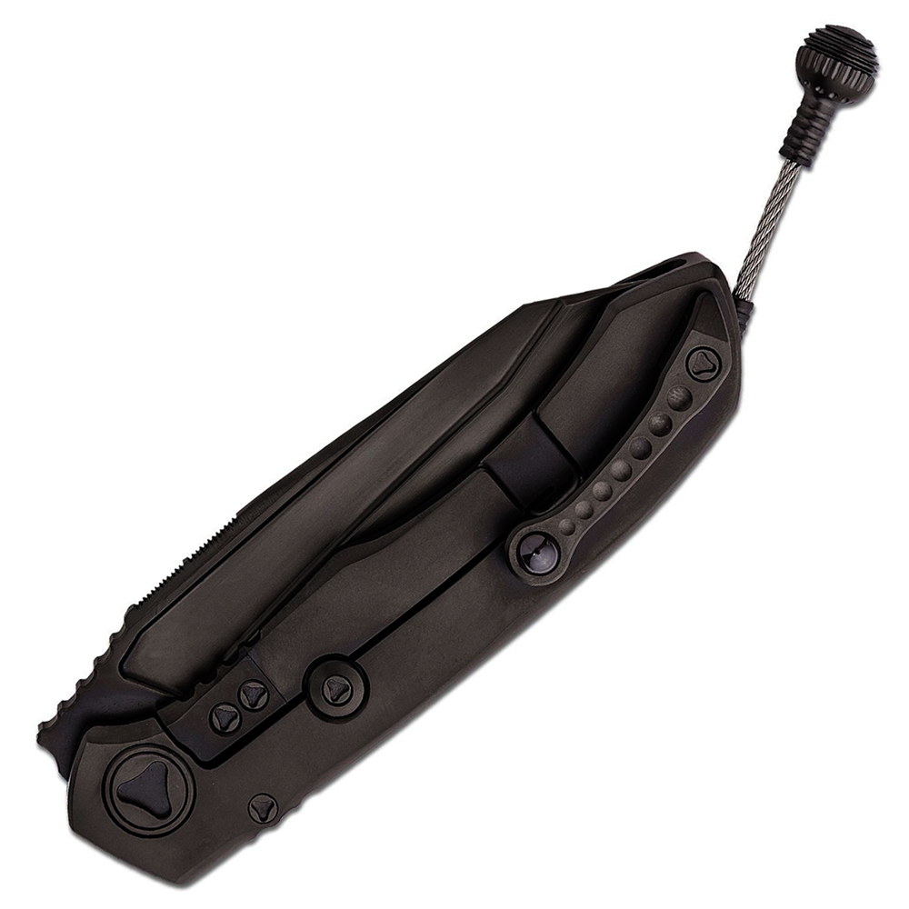 Microtech Anax M390 Black DLC Tanto Plain Blade MCT191C1DLC 5