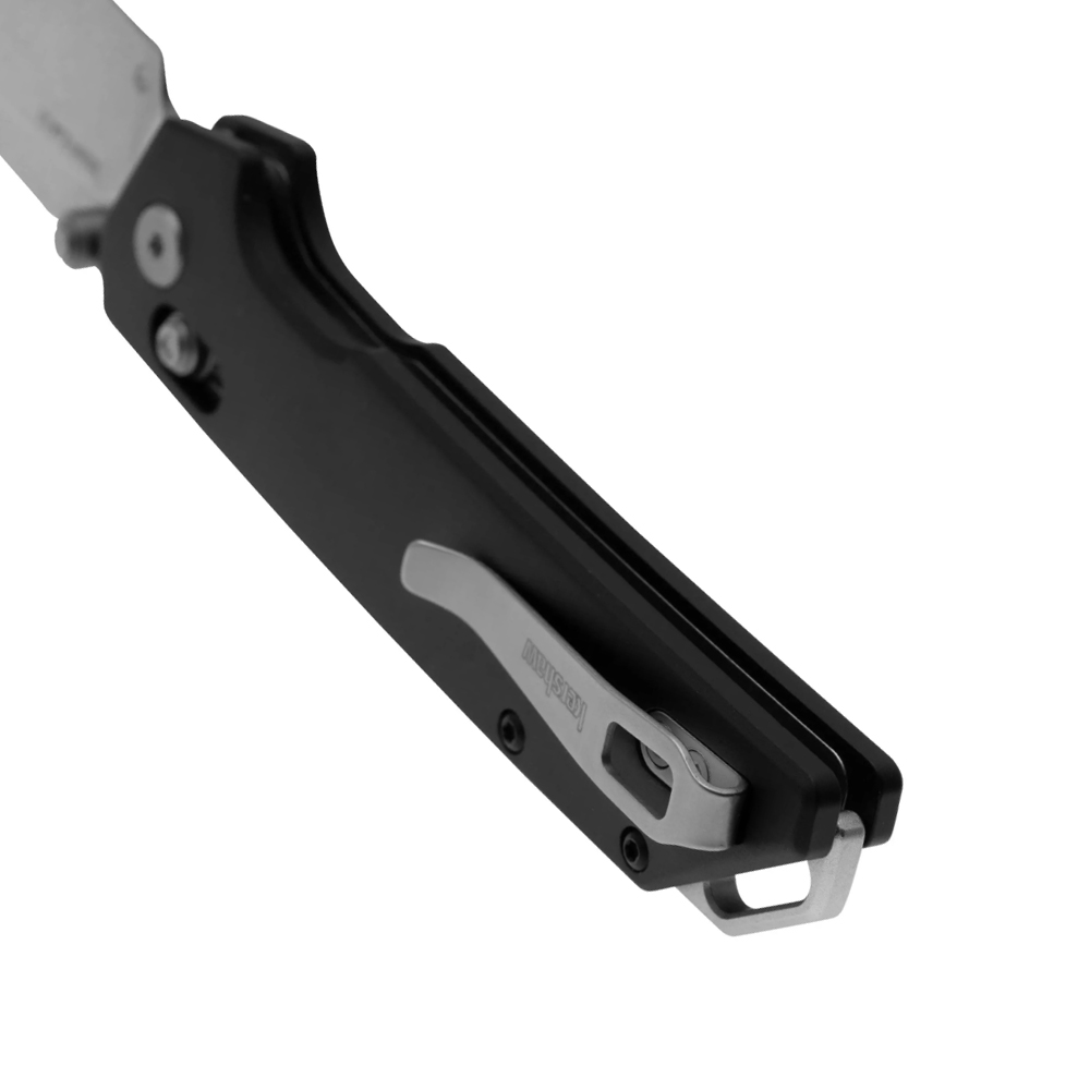 Kershaw 2038R Iridium DuraLock KVT D2 Stonewashed Reverse Tanto Black Aluminum  6