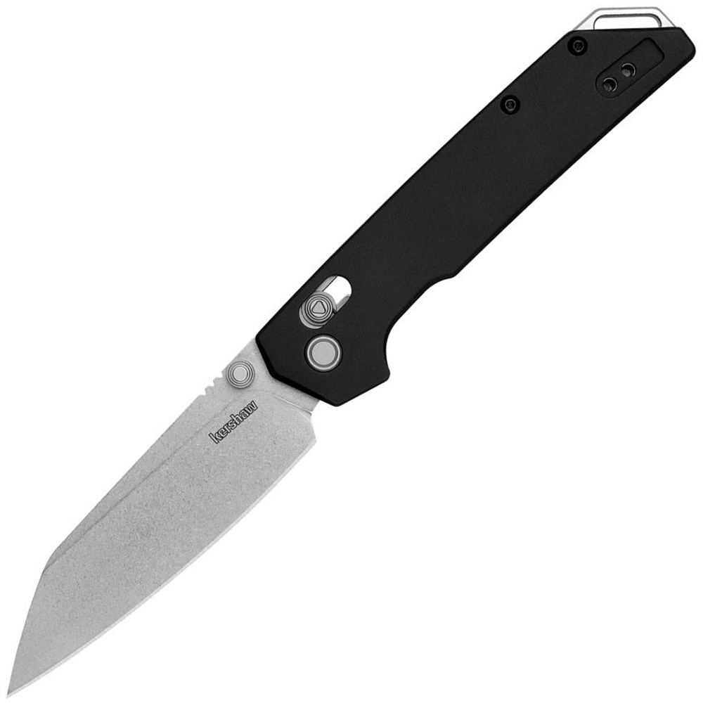 Kershaw 2038R Iridium DuraLock KVT D2 Stonewashed Reverse Tanto Black Aluminum  1