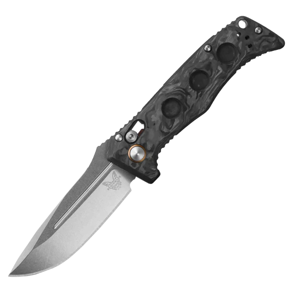Benchmade 2730-03 Sibert Mini Auto Adamas CPM-MagnaCut Satin Marbled Carbon Fiber 1