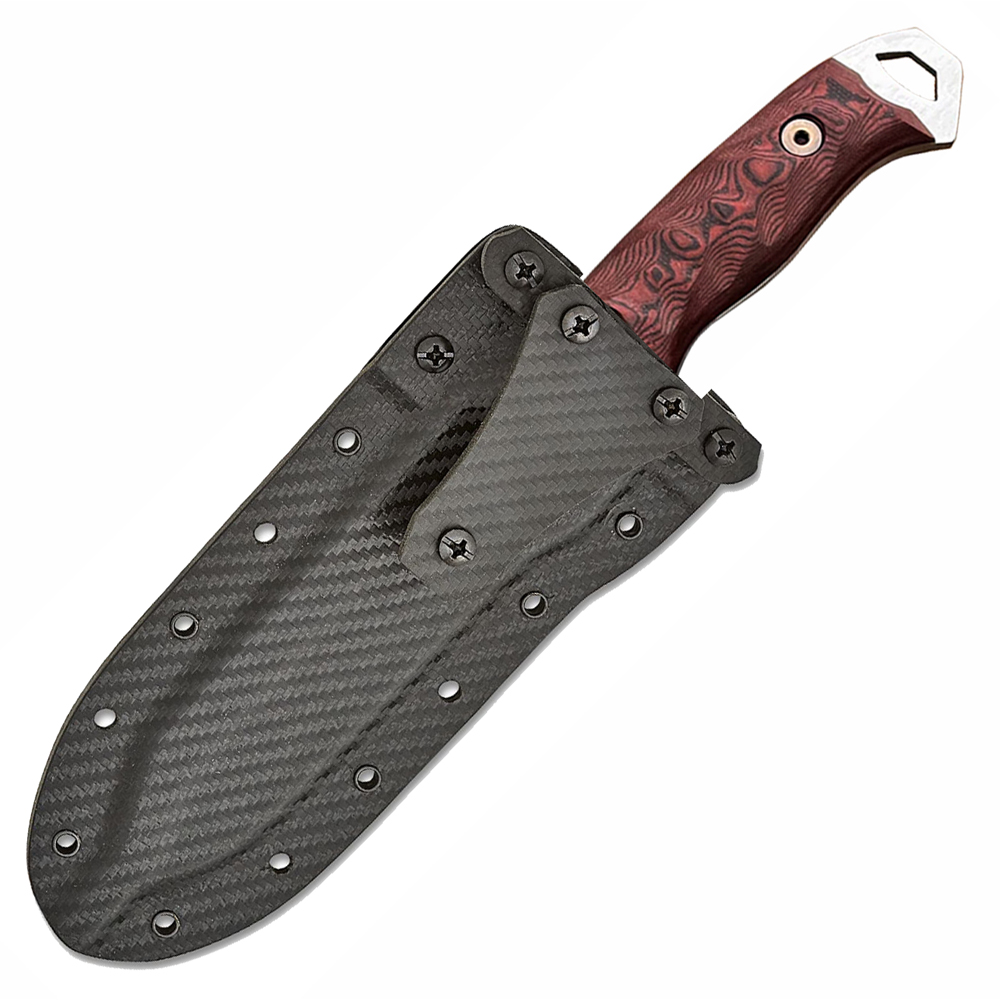 Dawson Wilderness CPM-3V Satin Red/Black G-10 3