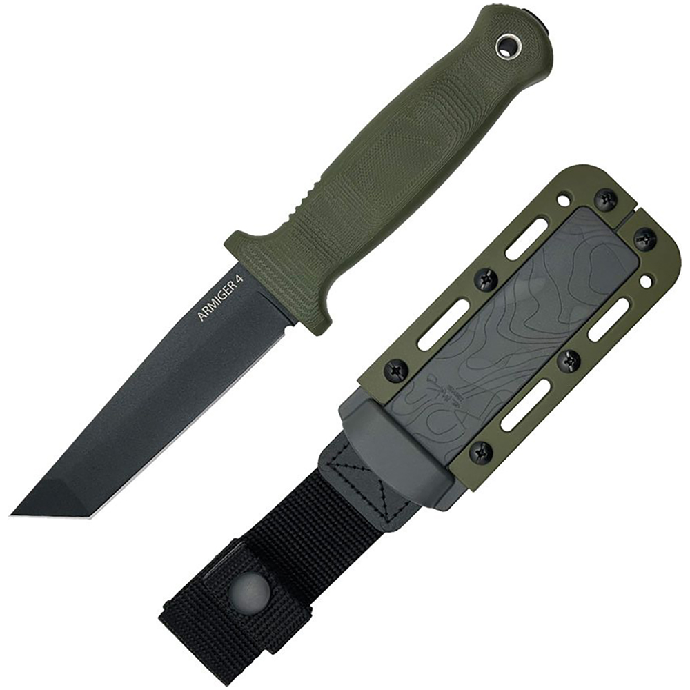 Demco Armiger 4 Fixed Blade Plain Tanto OD DEM09657 2