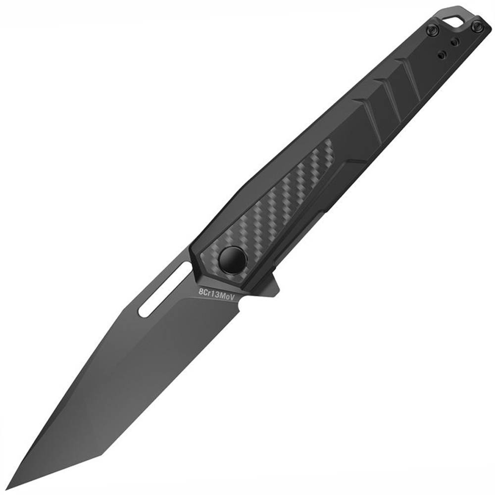 Real Avid RAV 6 Linerlock A/O Tanto Black AVRAV6 1