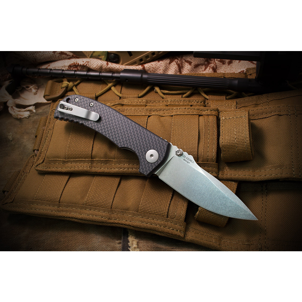 Spartan Blades ASTOR CF/G10 SFBL8CF Black 3