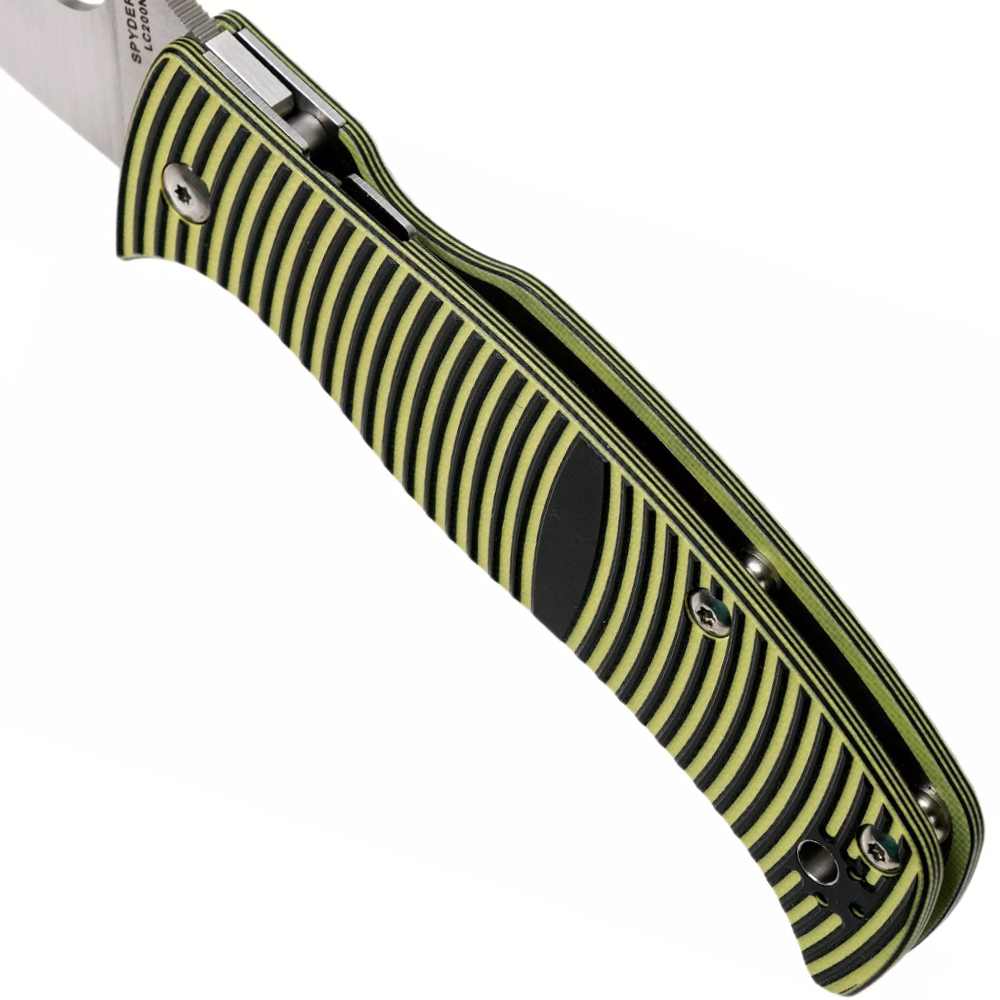 Spyderco Caribbean LC200N Leaf Shape Plain C217GP 7