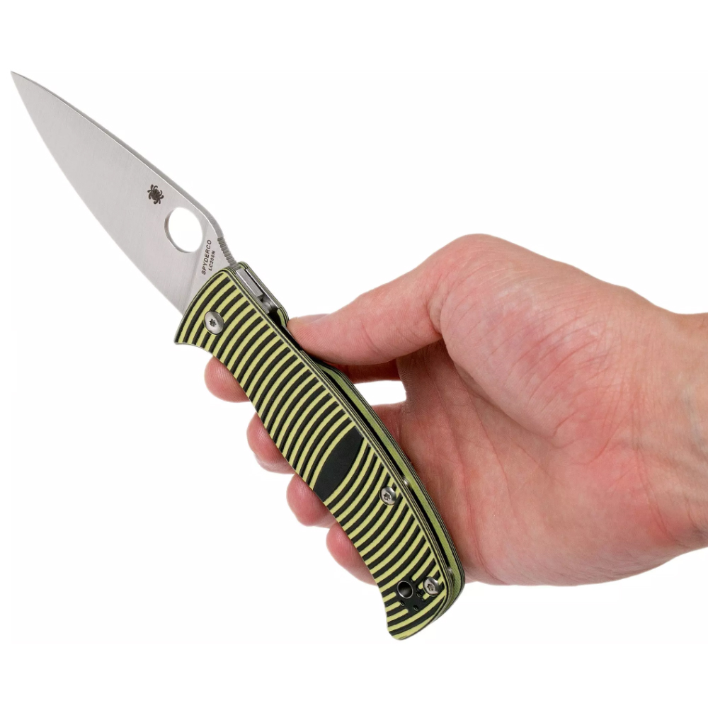 Spyderco Caribbean LC200N Leaf Shape Plain C217GP 8