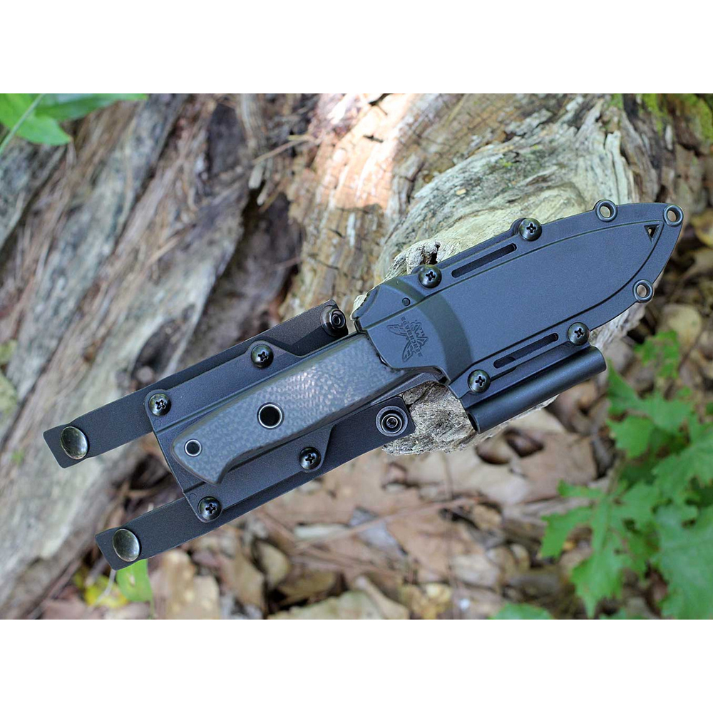 Benchmade Bushcrafter CPM-CruWear Black Carbon Fiber 163BK 4