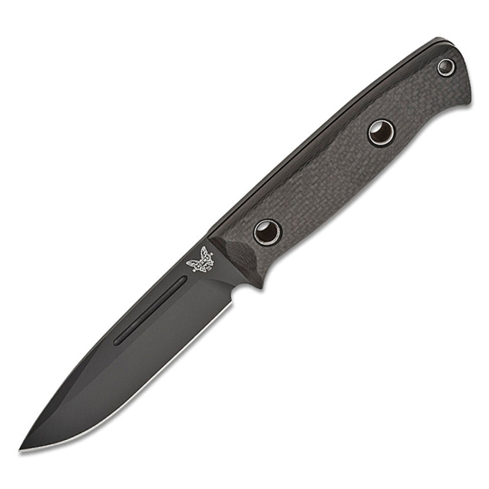 Benchmade Bushcrafter CPM-CruWear Black Carbon Fiber 163BK 1