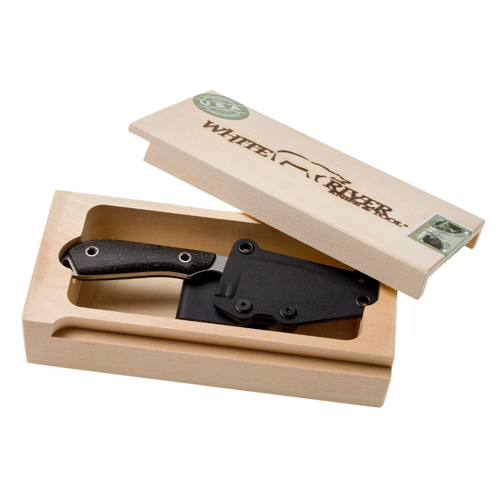White River M1 Pro Black Micarta Magnacut 7