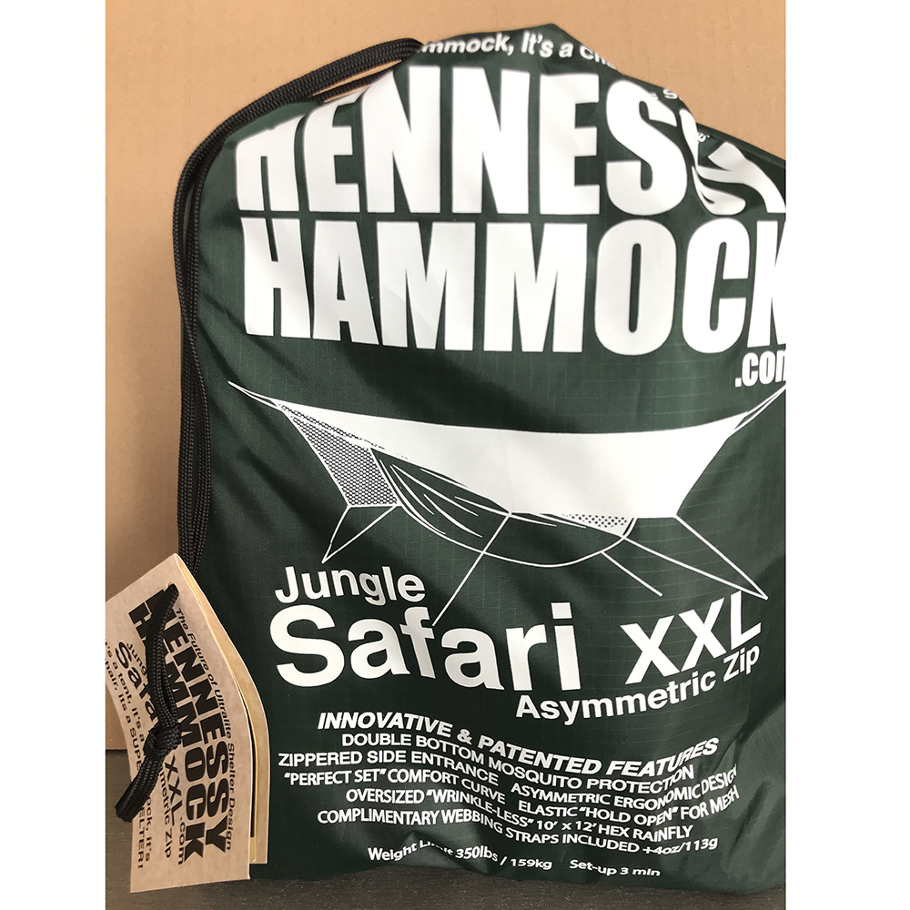 Хамак с комарник и тента Hennessy Hammock Jungle Safari Zip XXL 2