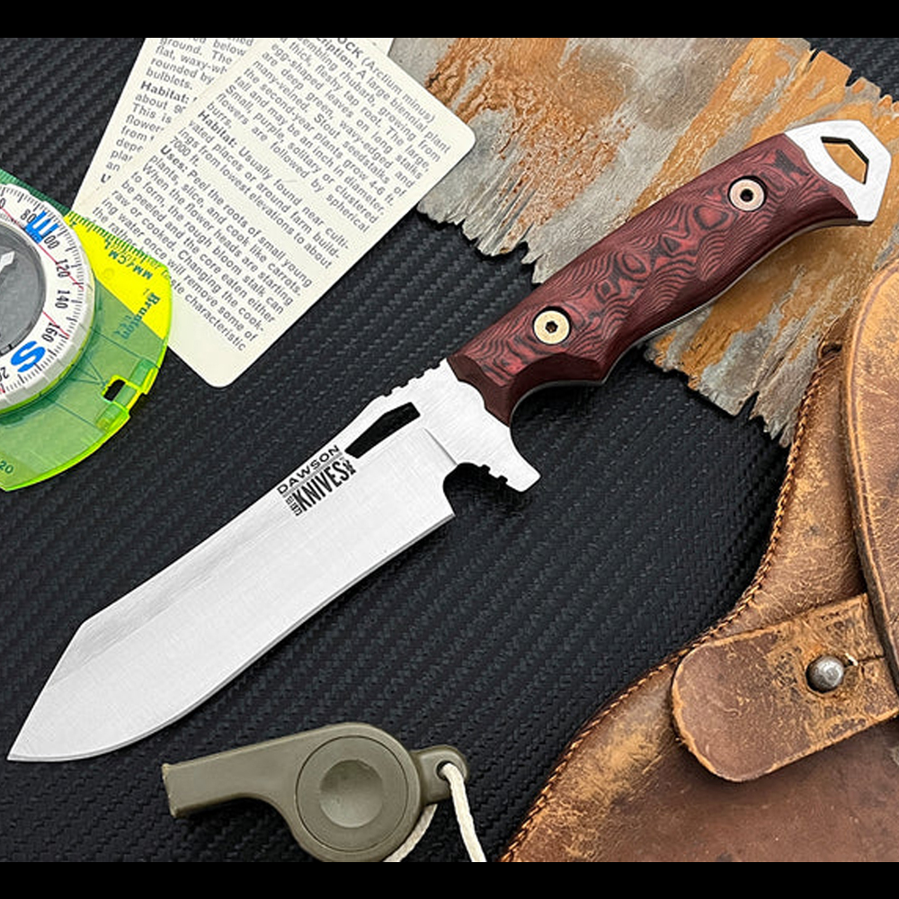 Dawson Wilderness CPM-MagnaCut Satin Red/Black G-10 2