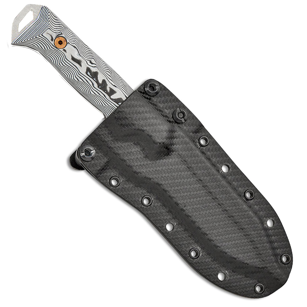 Dawson Shepherd CPM-MagnaCut Satin White/ Black G10 2