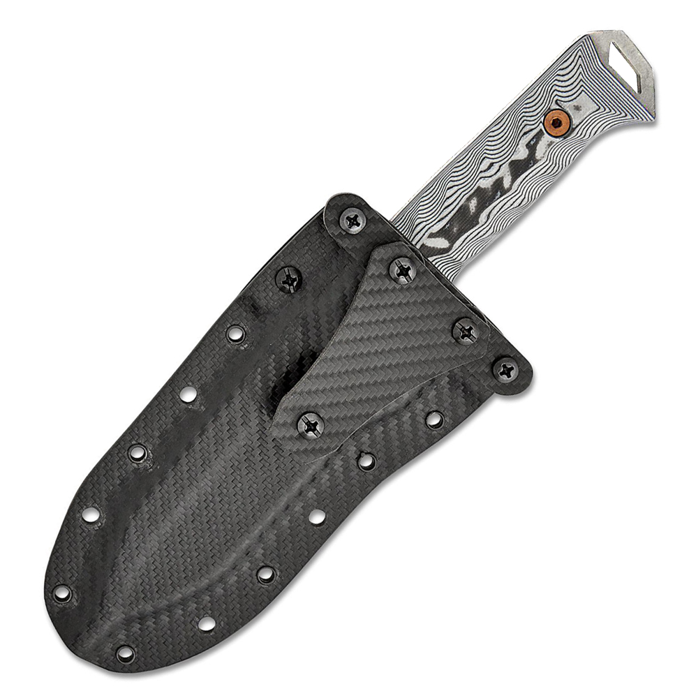Dawson Shepherd CPM-MagnaCut Satin White/ Black G10 3