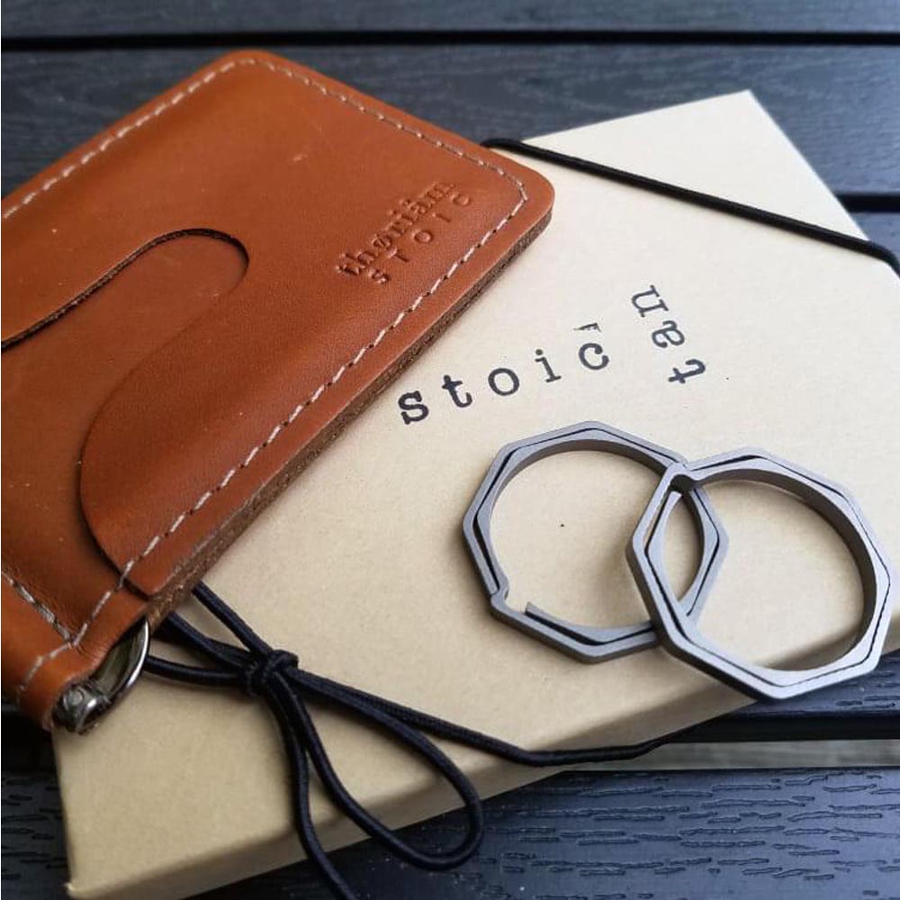 Титаниев ключодържател Thoriam Tactical Titanium Octagon Keyring 2