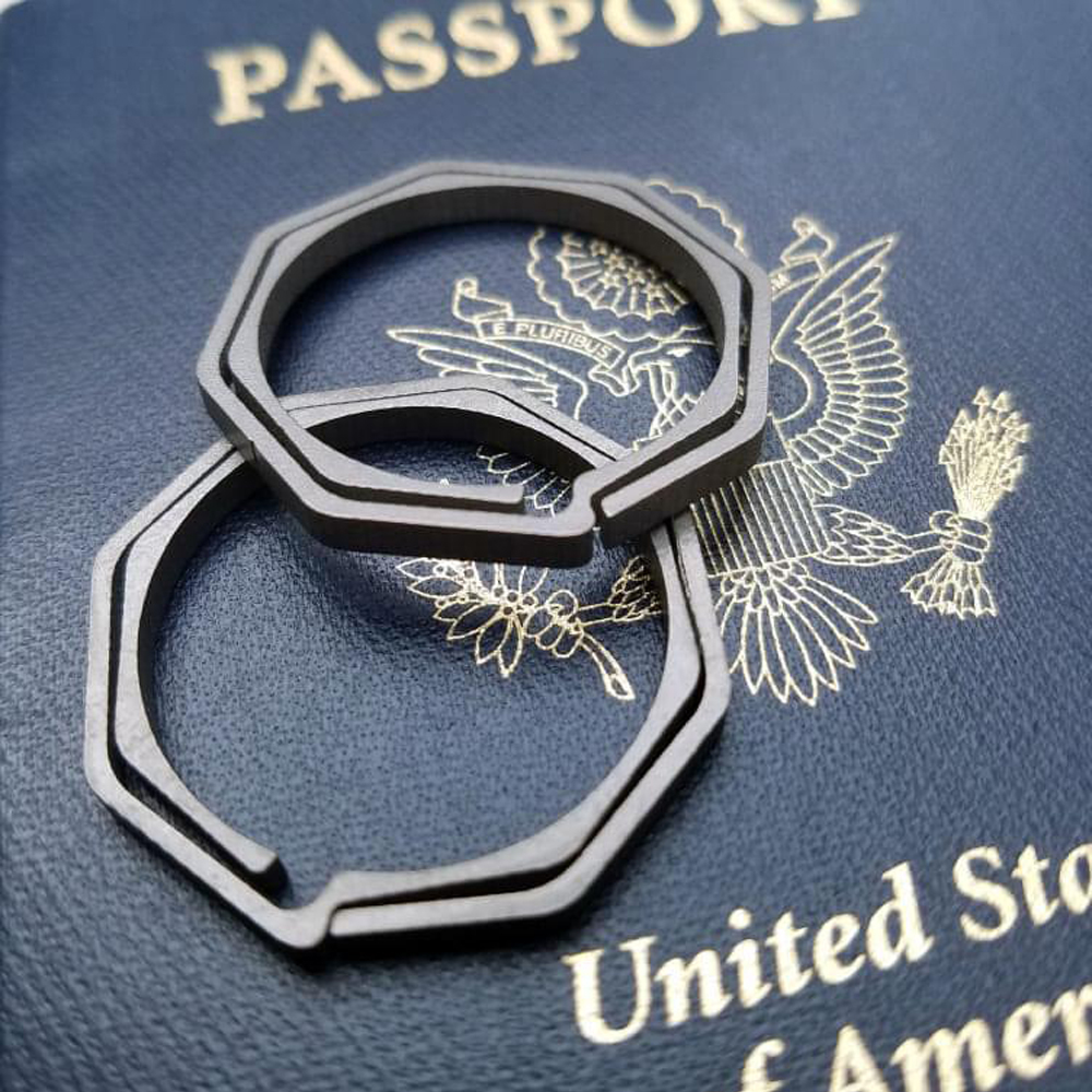 Титаниев ключодържател Thoriam Tactical Titanium Octagon Keyring 4