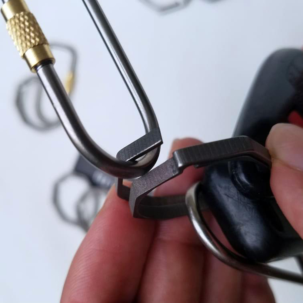 Титаниев ключодържател Thoriam Tactical Titanium Octagon Keyring 5