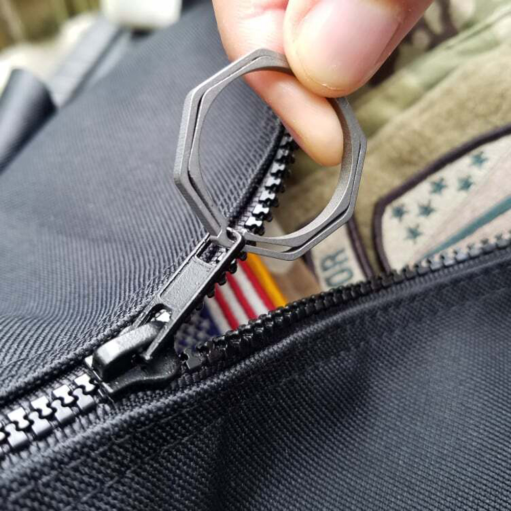 Титаниев ключодържател Thoriam Tactical Titanium Octagon Keyring 7