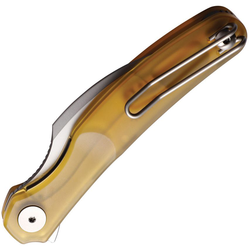 Cavol Mantis-C09 Ultem Handle ELMAX Flipper Pikal Knife Stonewash C09UW 2