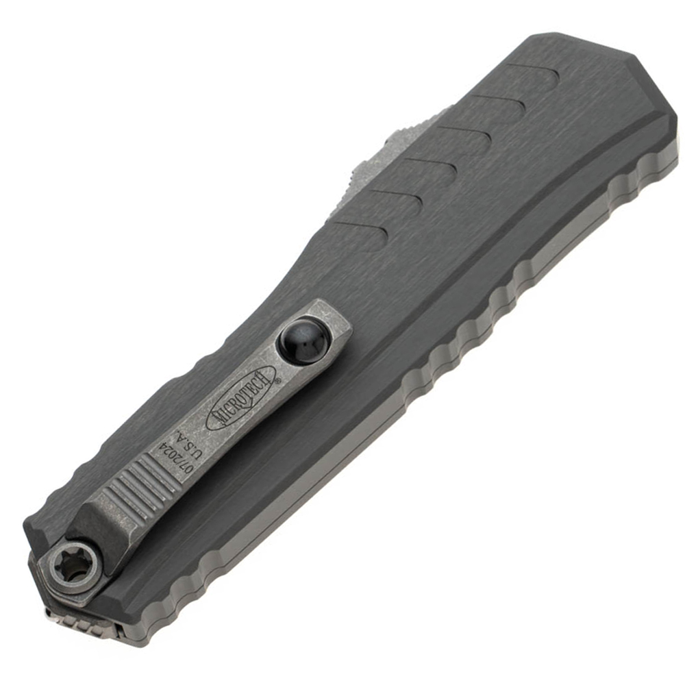 Microtech Cypher II D/E Natural Clear Handle Apocalyptic Blade 1242-10APNC 4