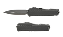 Microtech Cypher II D/E Natural Clear Handle Apocalyptic Blade 1242-10APNC