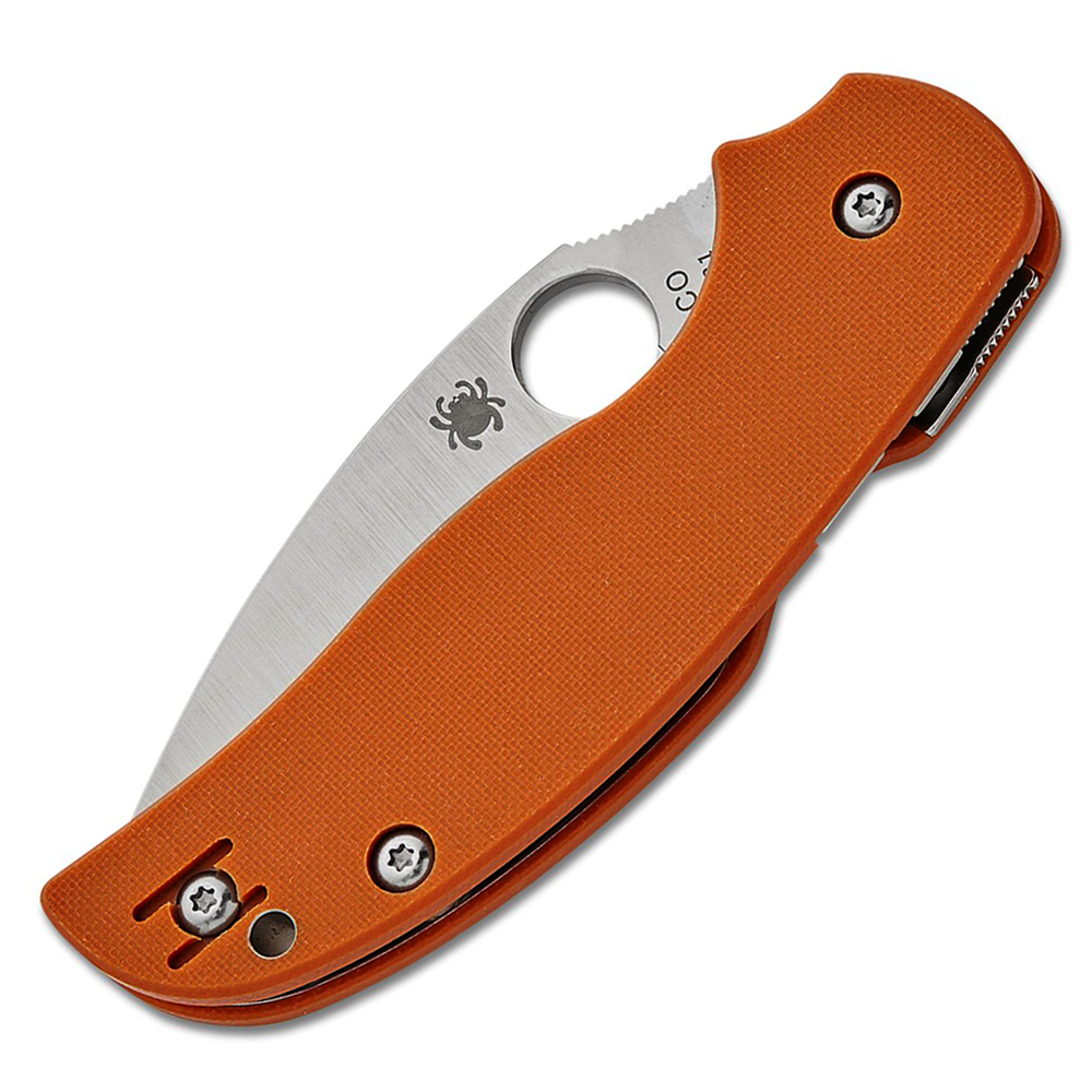 Spyderco Sage 5 Compression Lock CPM-REX 121 Satin Blade Burnt Orange G10 C123GBORP 3