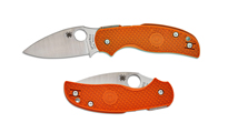 Spyderco Sage 5 Compression Lock CPM-REX 121 Satin Blade Burnt Orange FRN C123BORP