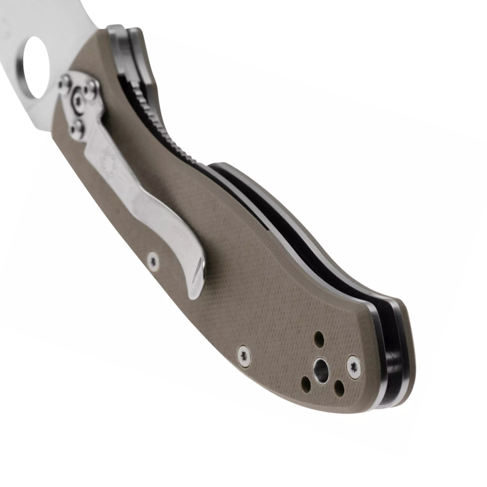 Spyderco Tenacious CPM-M4 Satin Plain Brown G10 C122GBNM4P 5