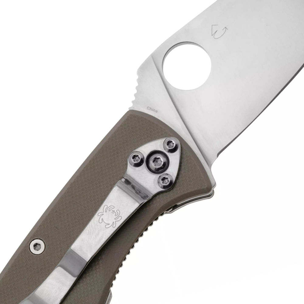 Spyderco Tenacious CPM-M4 Satin Plain Brown G10 C122GBNM4P 6