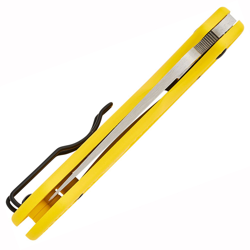 Spyderco Para 3 Salt Lightweigh CPM-MagnaCut Satin Plain Yellow FRN C223PYL 5