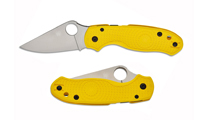 Spyderco Para 3 Salt Lightweigh CPM-MagnaCut Satin Plain Yellow FRN C223PYL