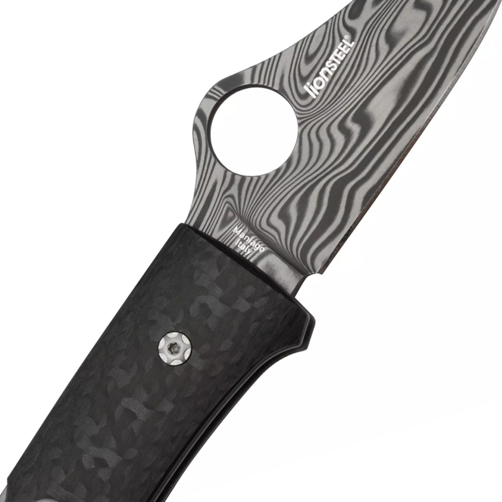 Spyderco C255CFPD SpyOpera Damasteel Sprint Run 5