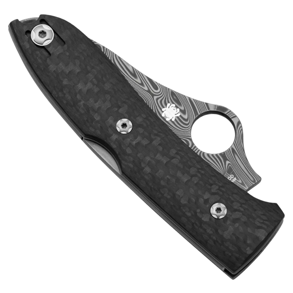 Spyderco C255CFPD SpyOpera Damasteel Sprint Run 6
