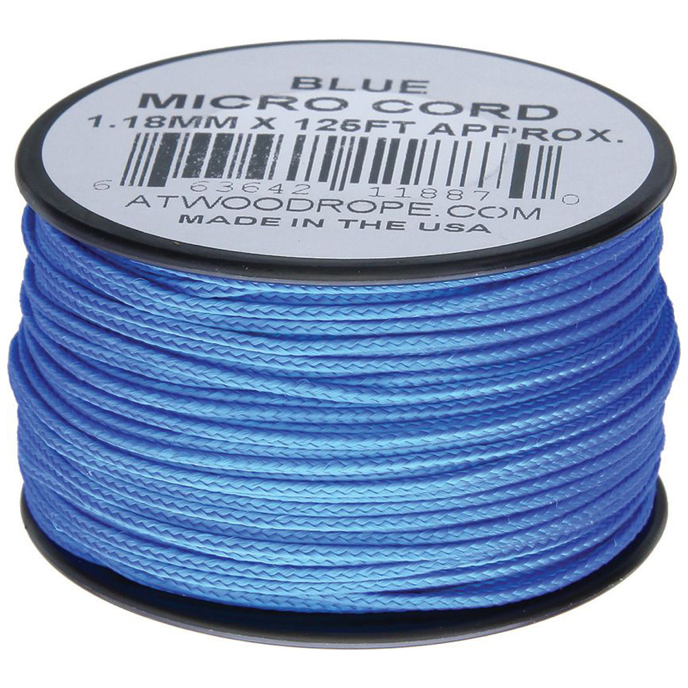 Плетено влакно Atwood Rope Micro Cord 125 ft Blue 1