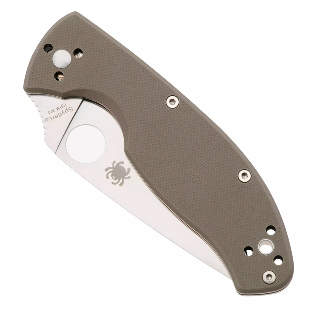 Spyderco Tenacious CPM-M4 Satin Combo Brown G10 C122GBNM4PS 2