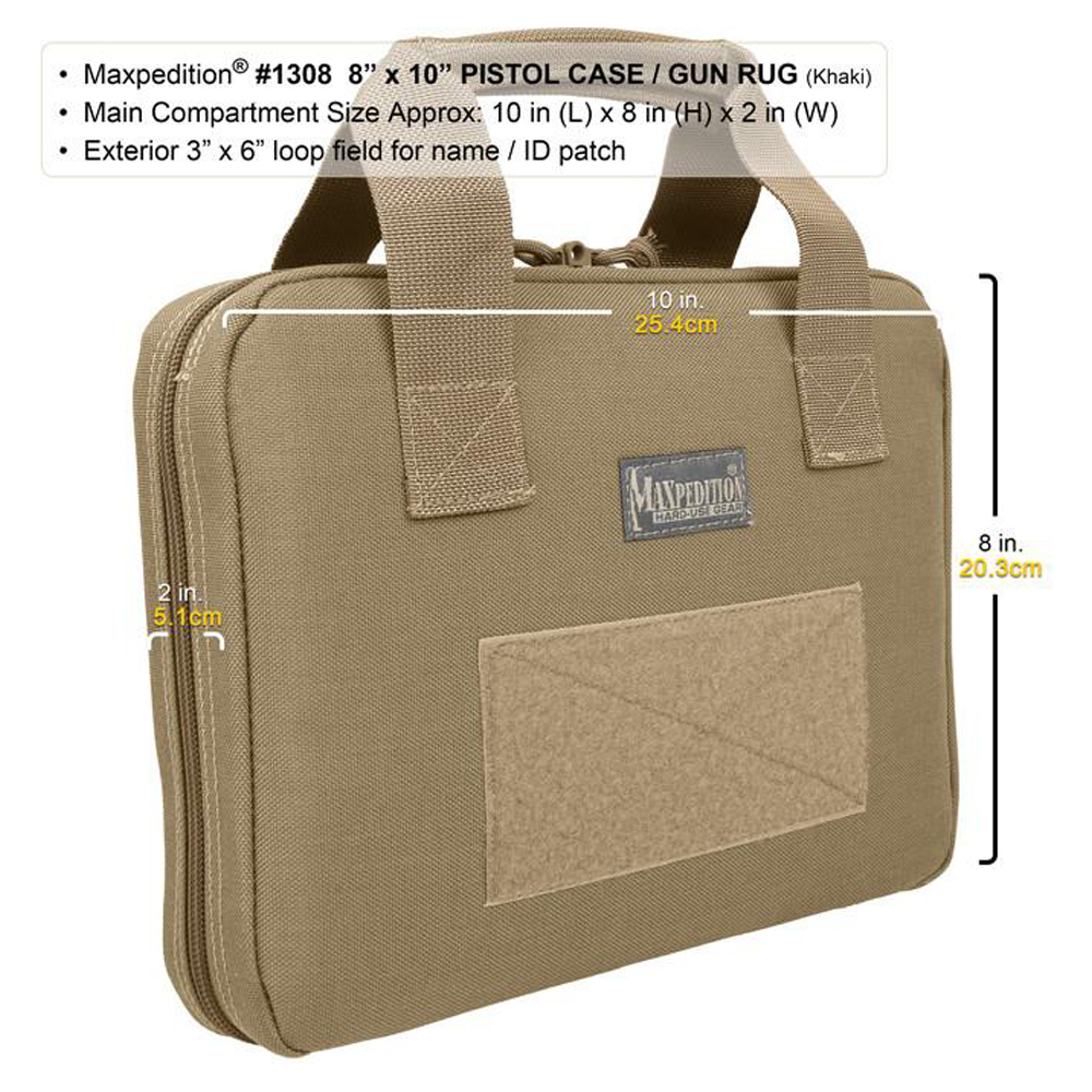 Чанта за пистолет Maxpedition 8 x 10 in Pistol Case Black MX1308B 3