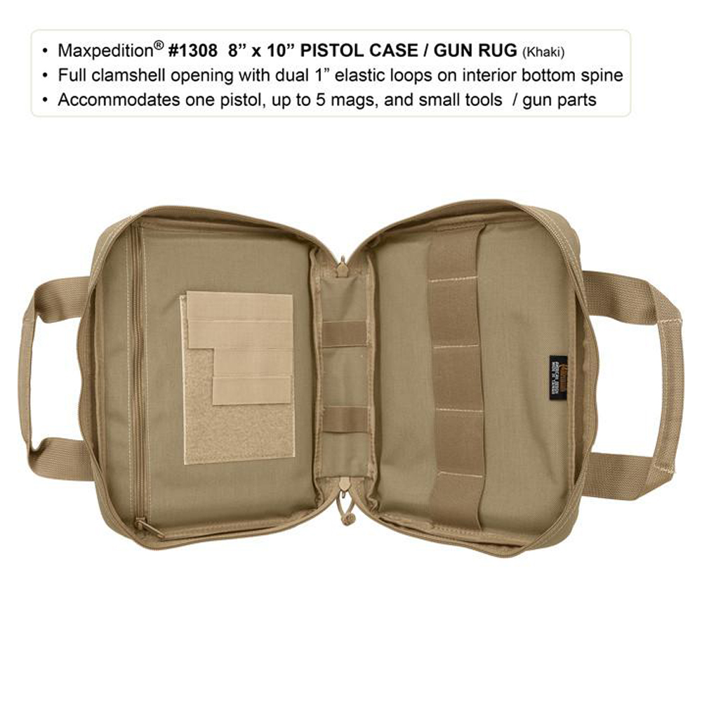 Чанта за пистолет Maxpedition 8 x 10 in Pistol Case Black MX1308B 6