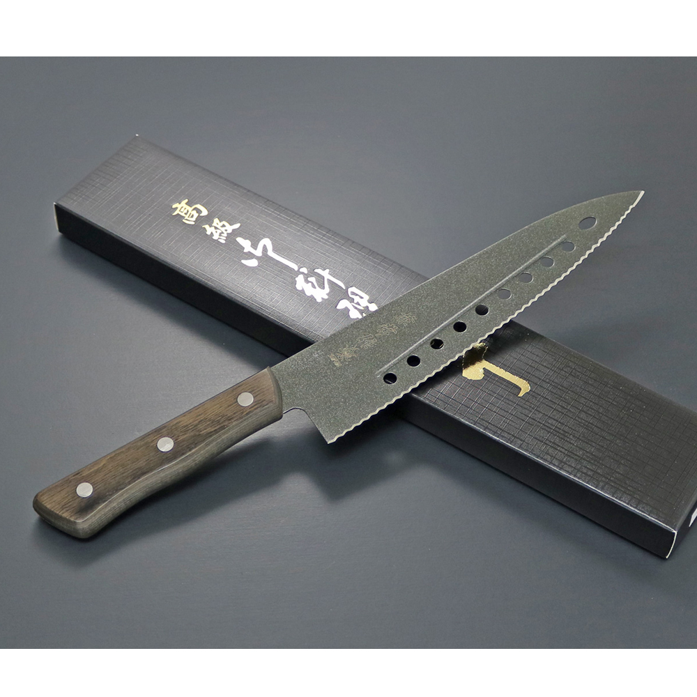 Kanetsune Gyutou Serrated Blade FC-G210-S Fluorine Coating  210mm 2