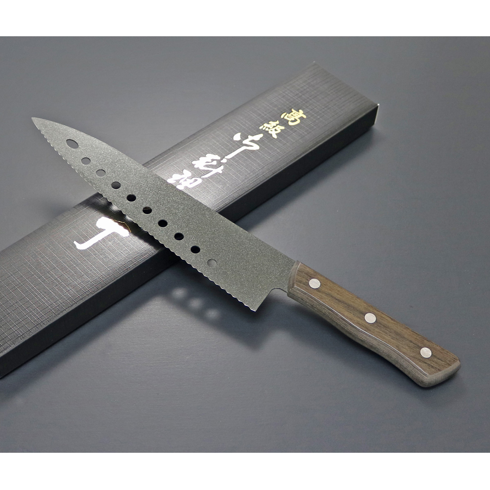 Kanetsune Gyutou Serrated Blade FC-G210-S Fluorine Coating  210mm 3