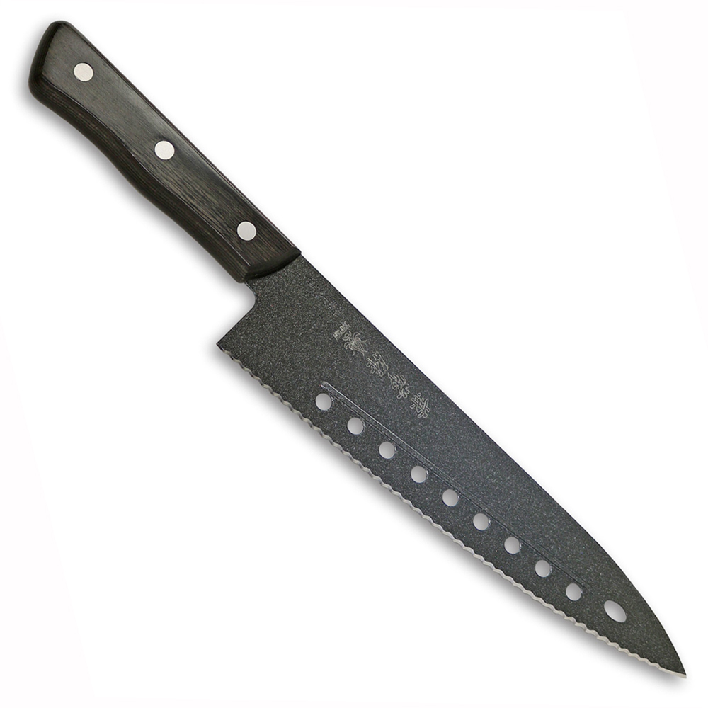Kanetsune Gyutou Serrated Blade FC-G210-S Fluorine Coating  210mm 1