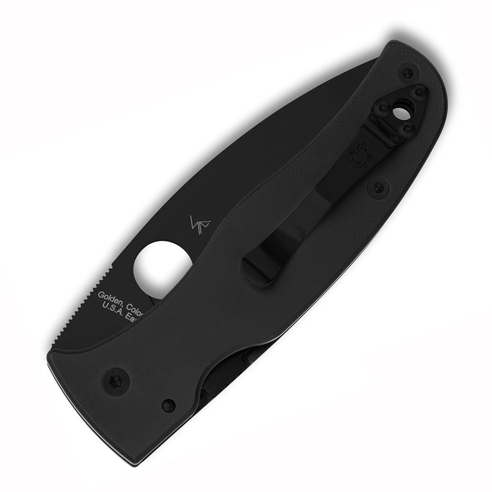 Spyderco Bodacious S30V Black DLC Plain Blade Black G10 C263GPBK 2