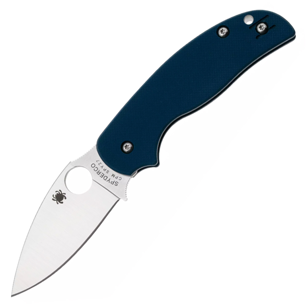 Spyderco Sage 5 Compression Lock CPM-SPY27 Satin Blade Cobalt Blue G10 C123GPCBL 1