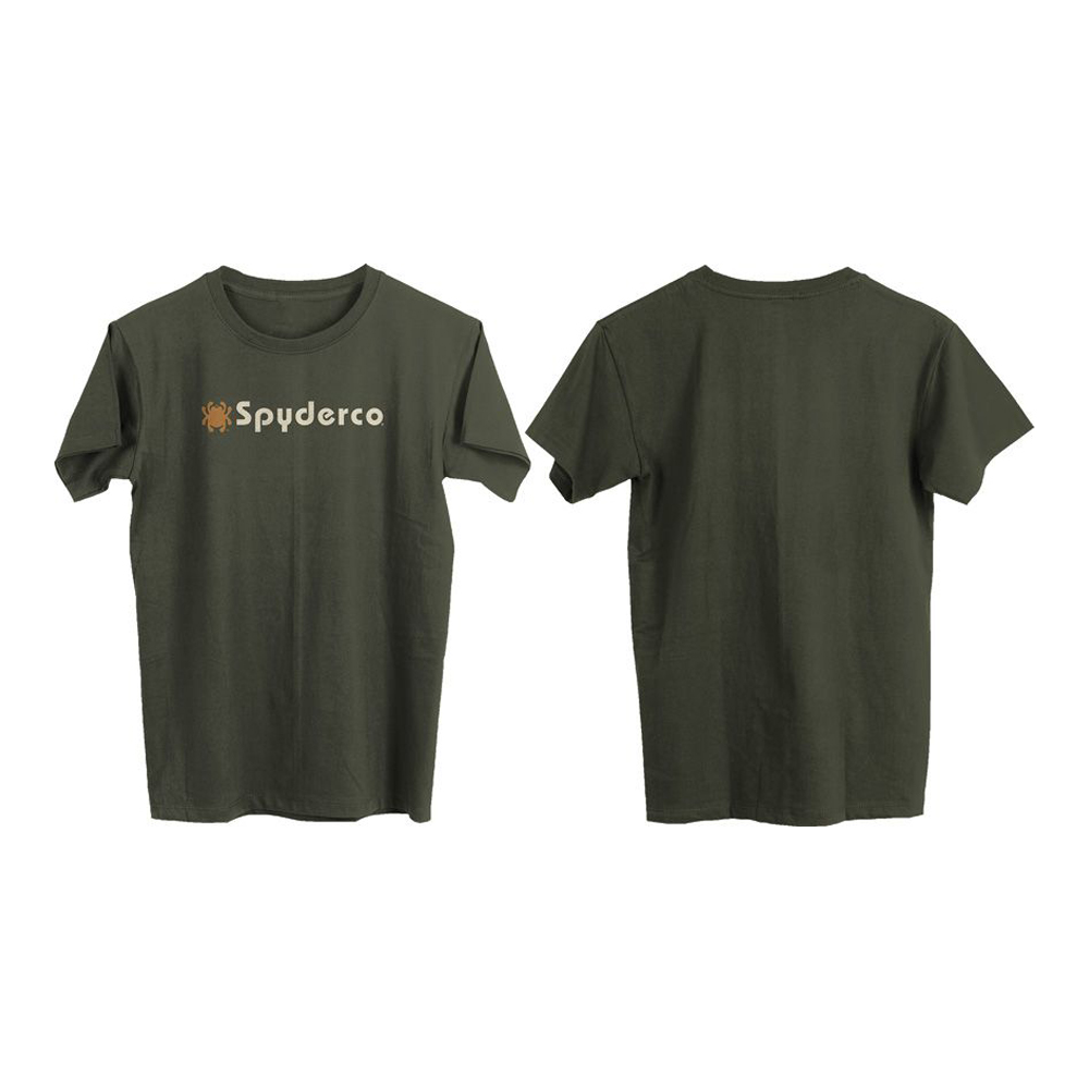 Тениска Spyderco Logo T-Shirt Green 3