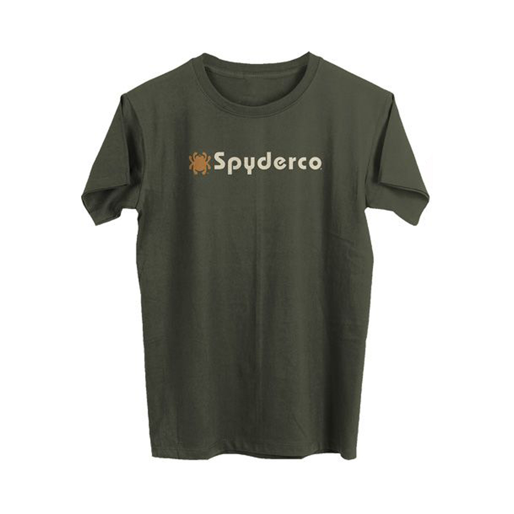 Тениска Spyderco Logo T-Shirt Green 1
