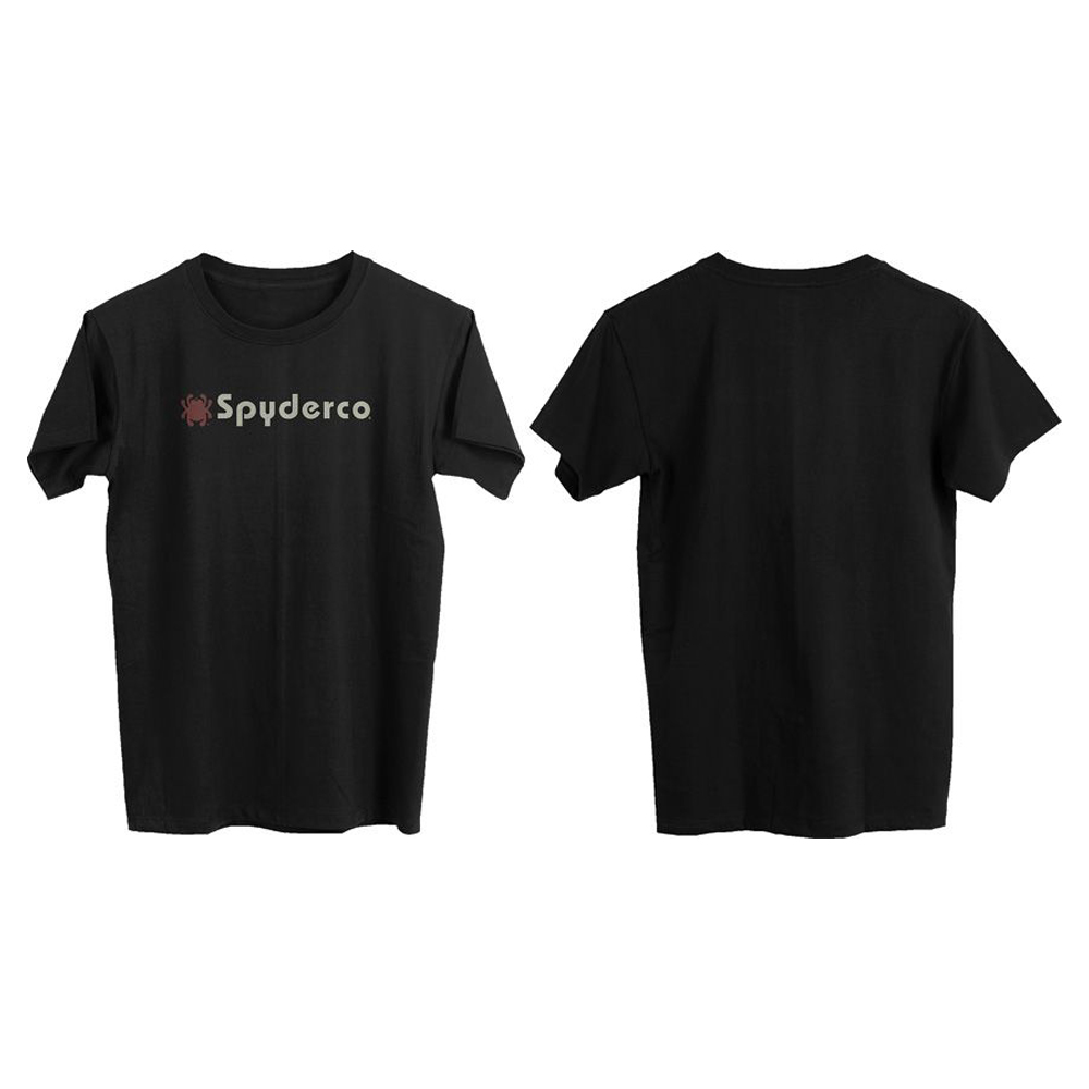Тениска Spyderco Logo T-Shirt Black 3