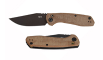 Zero Tolerance 0512 AUTO CPM-CruWear Dark Bronze Cerakote Natural Canvas Micarta and Titanium Handles